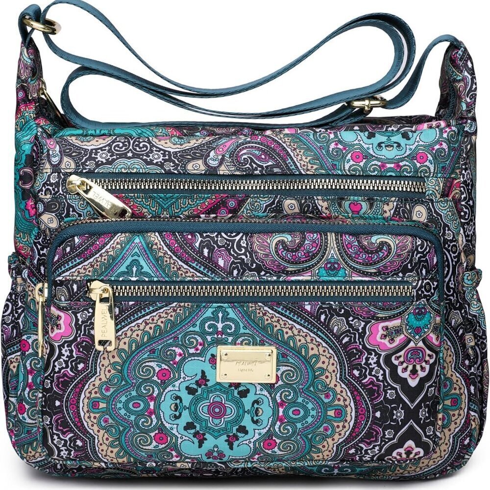 Women Shoulder Handbag Nylon Waterproof Multiple Pockets Casual Tote